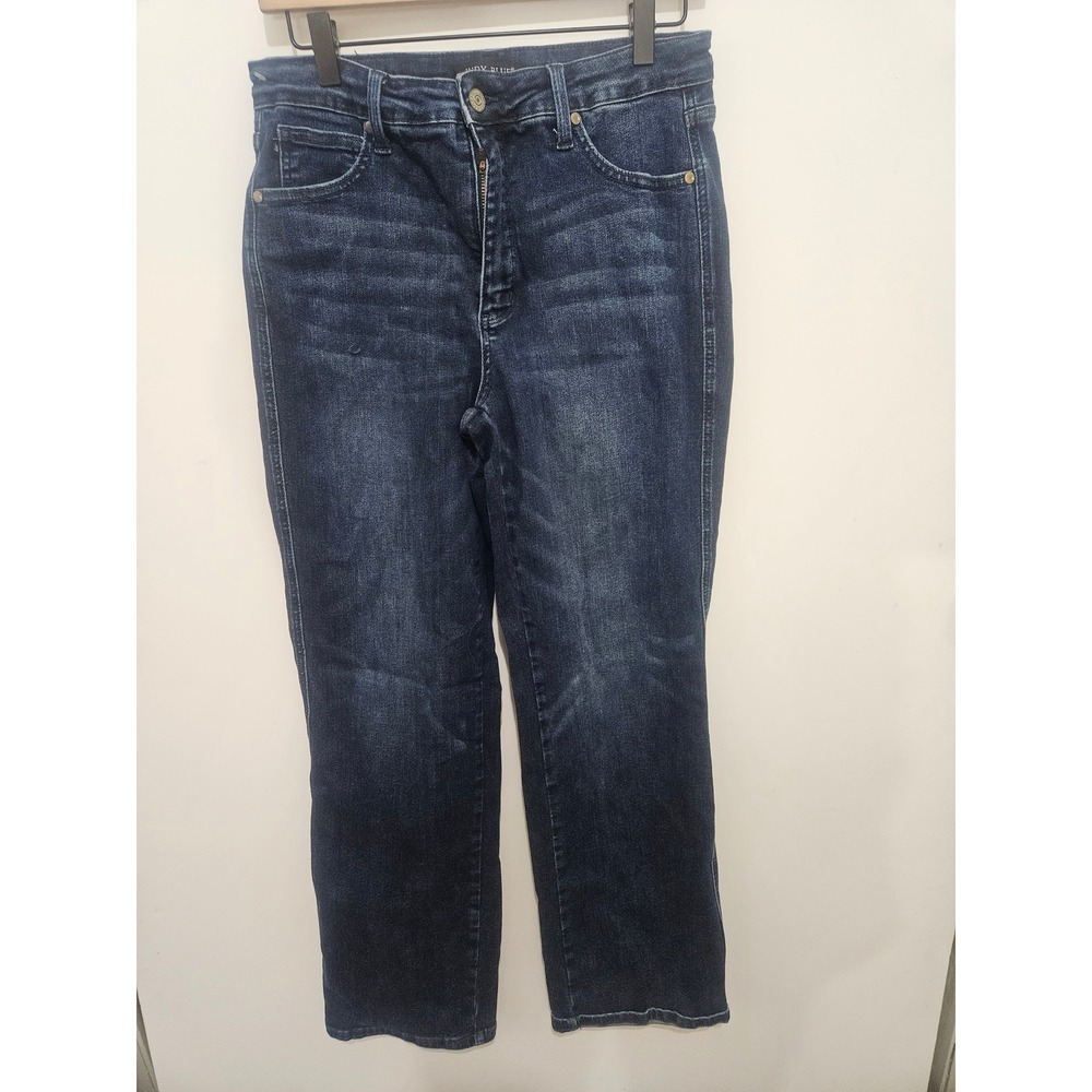 Judy Blue High Waist Straight Leg Dark Wash Jeans Size 13/31 JB88861‎ DK